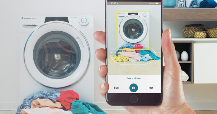 Bạn có thể điều chỉnh máy giặt qua ứng dụng Candy Simply- Fi nhanh chóng và tiện lợi