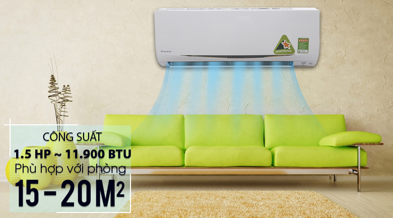 Máy lạnh Daikin Inverter 1.5 HP FTKC35RVMV