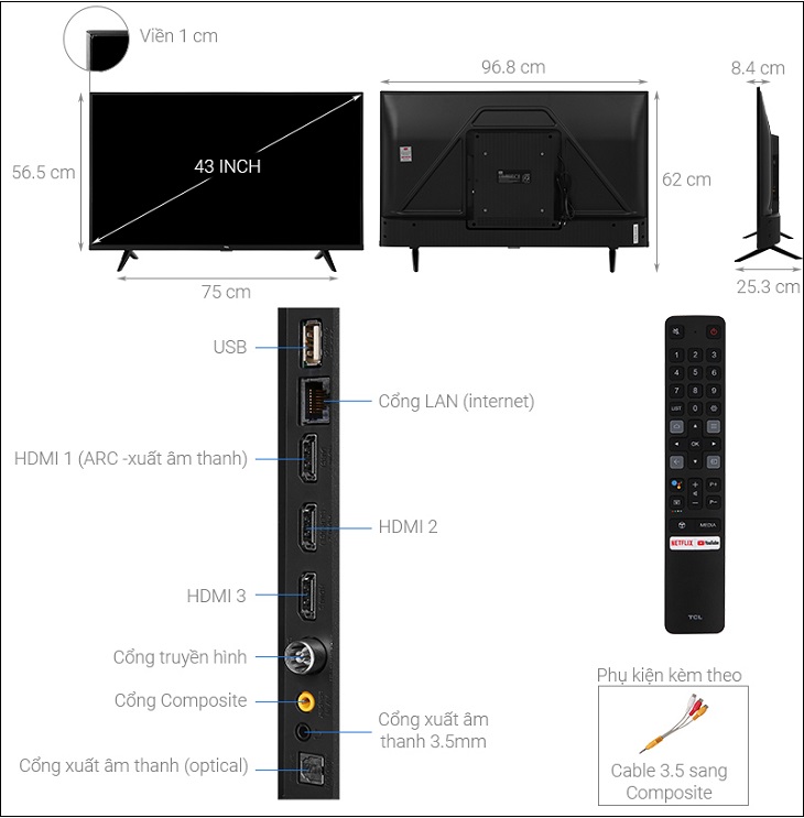 tivi 43 inch