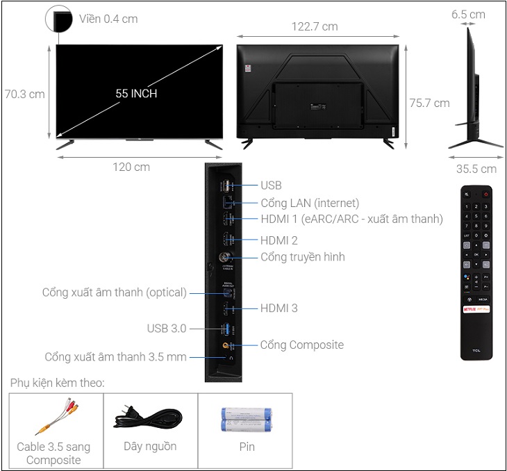 tivi 55 inch