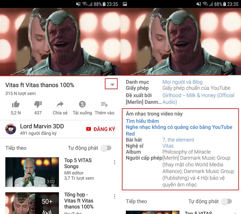 Đây là cách biết ngay tên bài hát trong video trên YouTube - ảnh 3 Đây là cách biết ngay tên bài hát trong video trên YouTube - ảnh 3