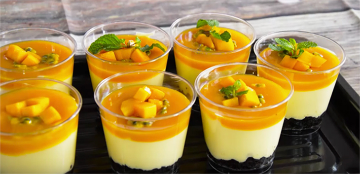 Bước 3 Thành phẩm Bánh mousse xoài chanh dây