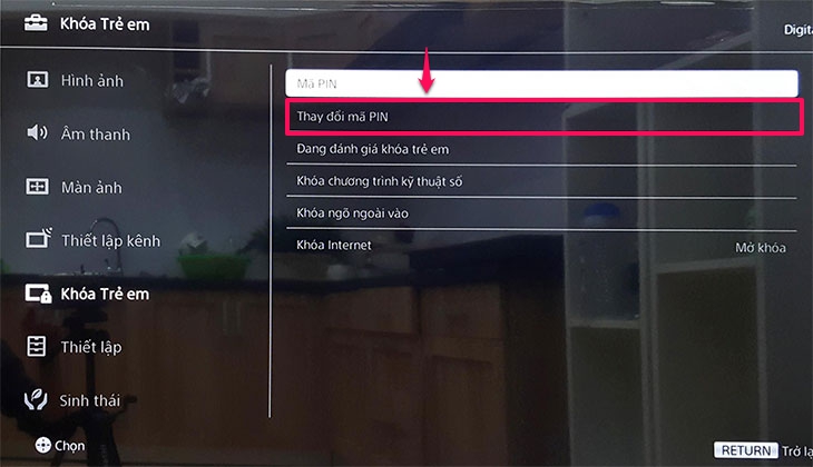 Cách khóa trẻ em vào mạng trên Smart tivi cơ bản 2018 > Cách khóa trẻ em vào mạng trên Smart tivi cơ bản 2018