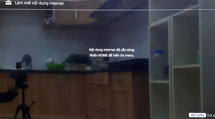 Cách làm mới internet trên Smart tivi cơ bản Sony 2018 > Cách làm mới internet trên Smart tivi cơ bản Sony 2018