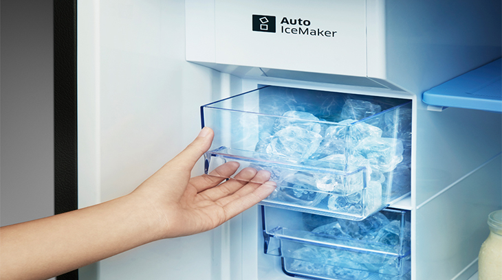 Tủ lạnh làm đá tự động có thiết kế tiện lợi