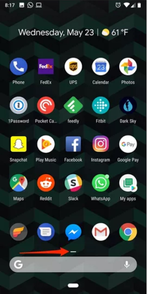 Mở danh sách ứng dụng nhanh chóng