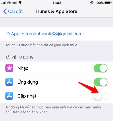 Hướng dẫn cách tắt tự động cập nhật ứng dụng trên iPhone