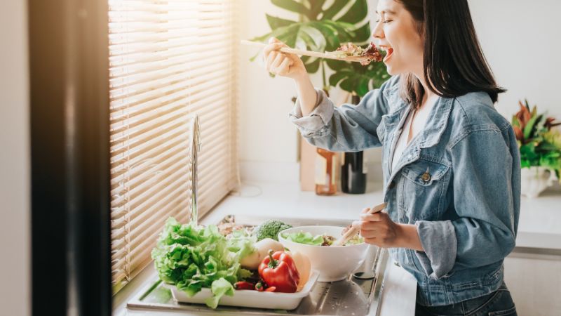 Chế độ ăn uống lành mạnh giúp giữ vùng kín khỏe mạnh