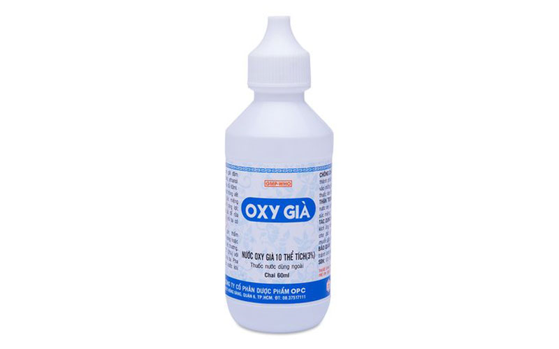 Dùng ôxy già để tẩy các vết bẩn