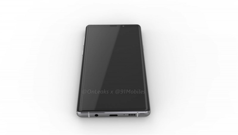 Galaxy Note 9 xuất hiện sắc nét, đầy đủ trong video render mới