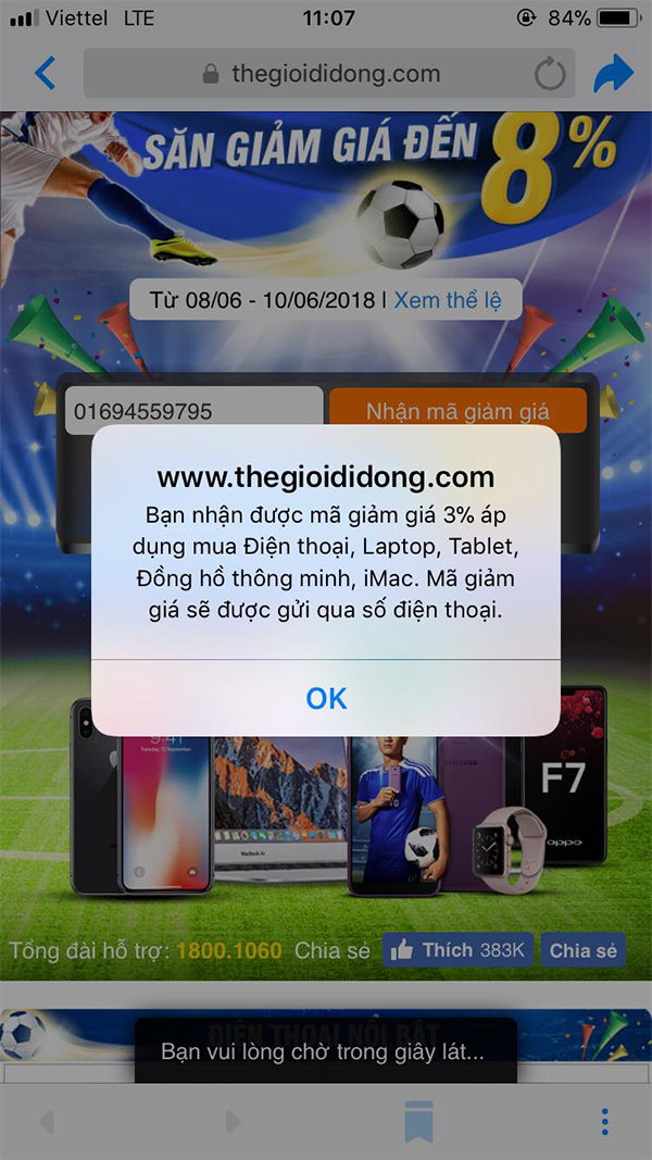 Hòa nhịp bóng đá, 3 ngày giảm giá đến 8% cho smartphone, tablet và laptop