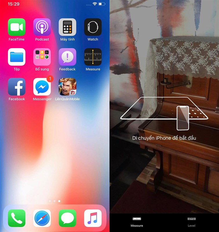 Hướng dẫn dùng Measure trên iOS 10 để đo khoảng cách