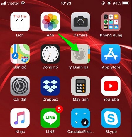 Hướng dẫn xóa danh bạ trên iPhone