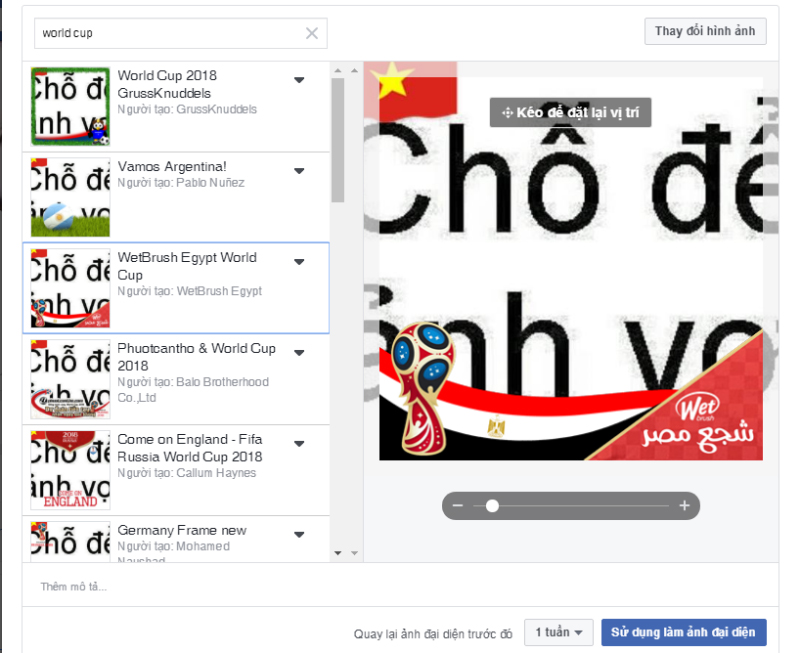 Hướng dẫn kích hoạt hiệu ứng World Cup trên Facebook