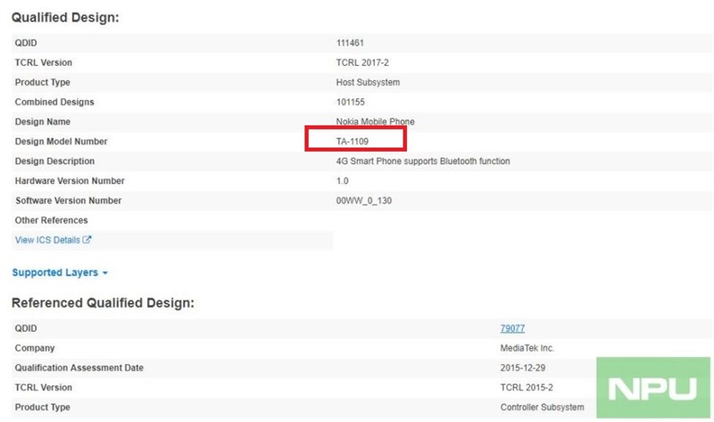 Nokia X5 đạt chứng nhận Bluetooth, dùng chip MediaTek