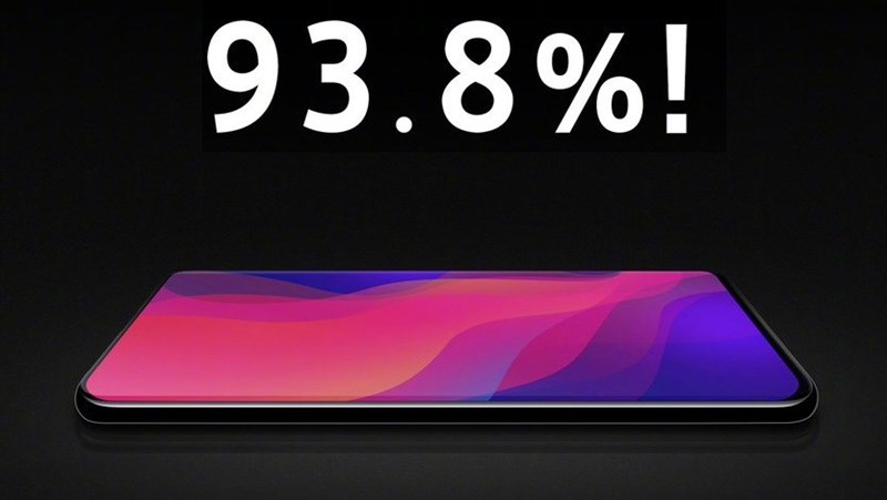 OPPO Find X sẽ có tỷ lệ màn hình lên tới 93.8%