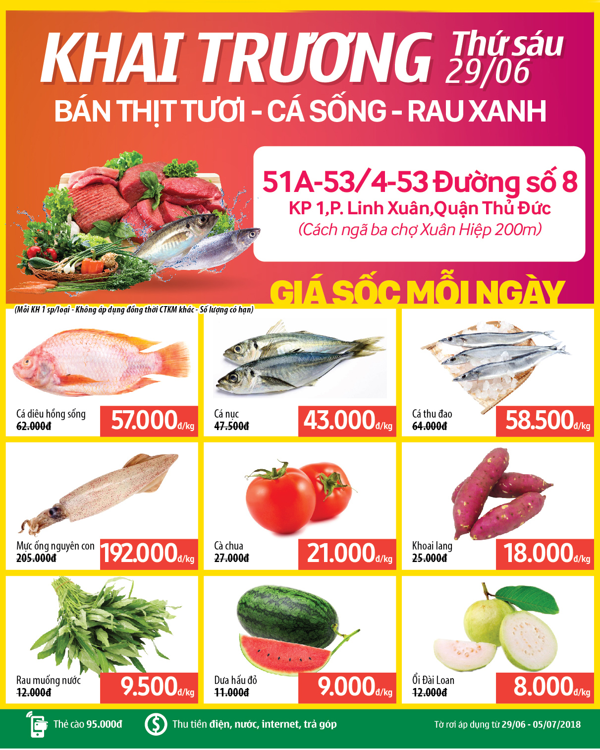 Siêu thị Bách hoá XANH 53 Đường số 8 khai trương 29/06/2018