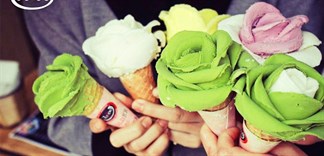 Cách làm món kem ốc quế hoa hồng nổi đình nổi đám cực đơn giản