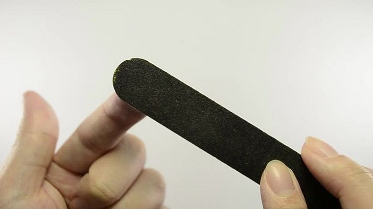 A nail file or sandpaper is a simple way to solve the problem