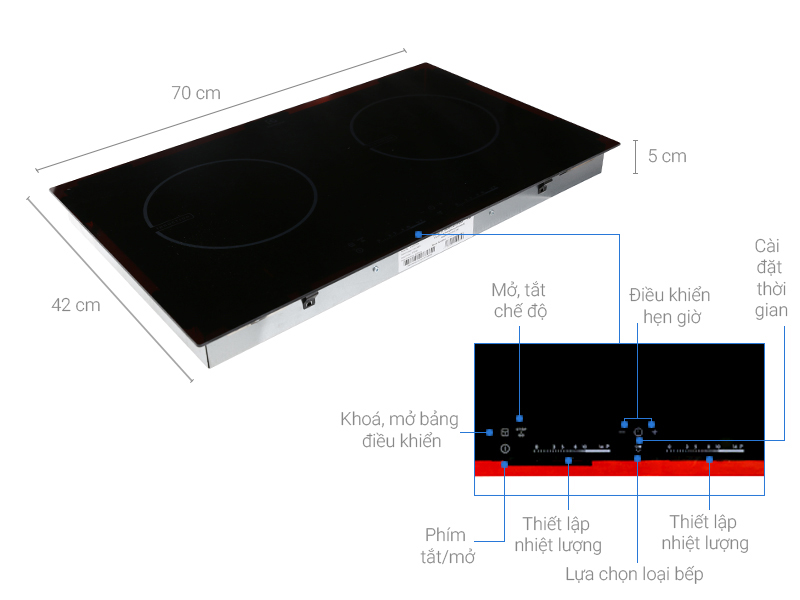 Bếp từ đôi Electrolux EHI727BA