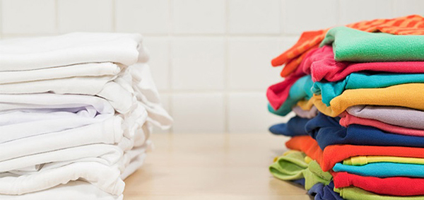 Phân loại quần áo trước khi cho vào túi giặt
