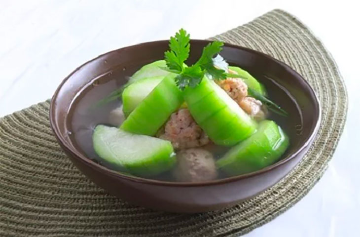 Nhấn vào ảnh để phóng to Canh bí đao thịt bằm