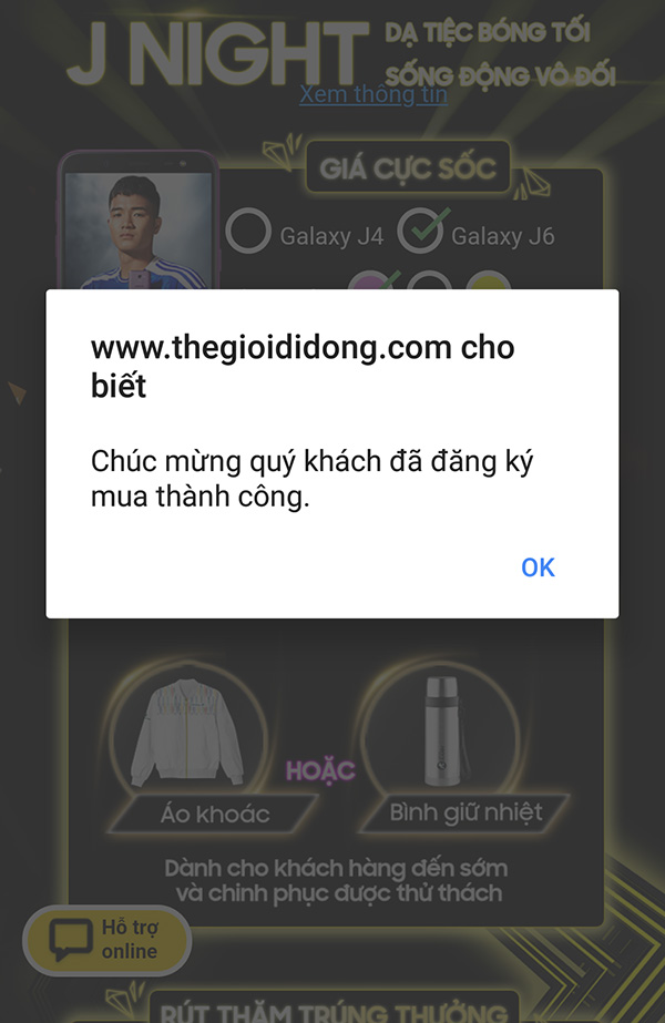 đăng kí thành công