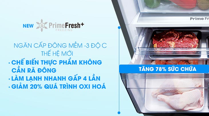 Công nghệ cấp đông mềm Prime Fresh Plus chế biến thực phẩm không cần rã đông