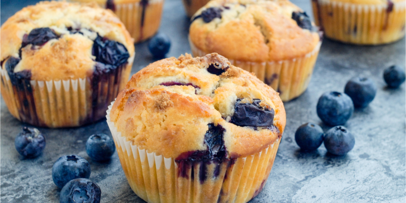 Bánh muffins việt quất yogurt