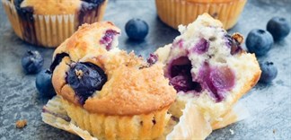 Cách làm bánh muffins việt quất yogurt
