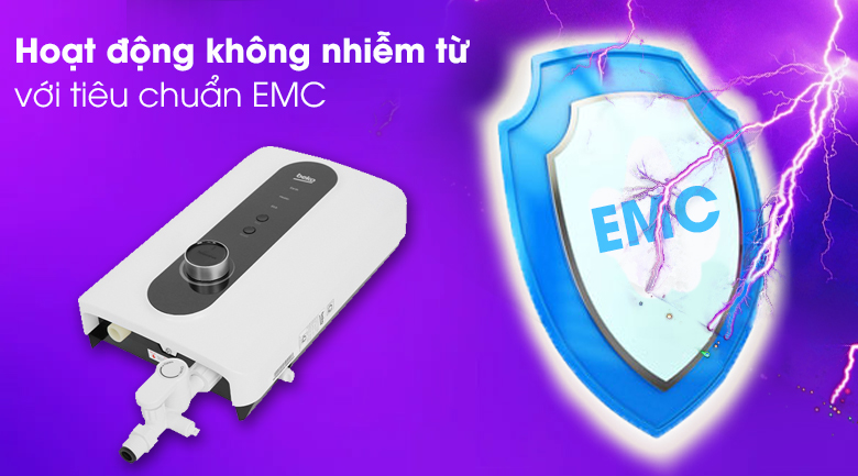 Máy hoạt động chính xác nhờ đạt tiêu chuẩn tương thích điện từ EMC