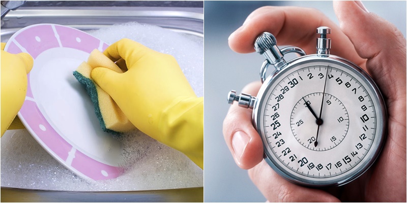 Hẹn giờ rửa chén sẽ giúp tăng tốc độ rửa đáng ngạc nhiên