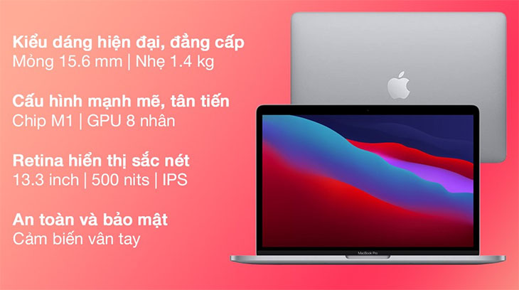 Laptop Apple MacBook Pro M1 2020/16GB/256GB (Z11D000E5)