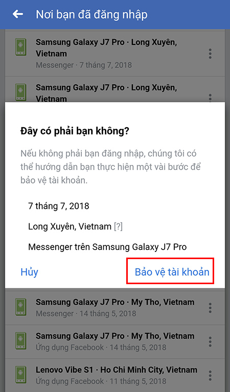 Đăng xuất từ xa + Bước 6