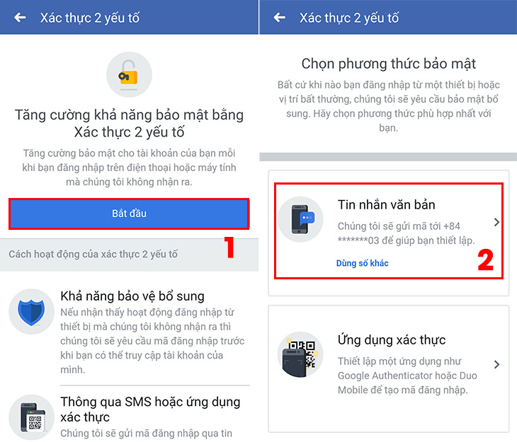 Xác thực 2 yếu tố + Bước 4