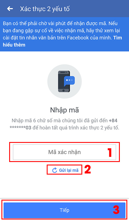 Xác thực 2 yếu tố + Bước 5