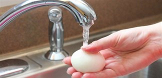 Rửa sạch trứng trước khi cất vào tủ, liệu có nên?