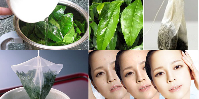 Trị nếp nhăn cho da nhạy cảm bằng lá trà xanh