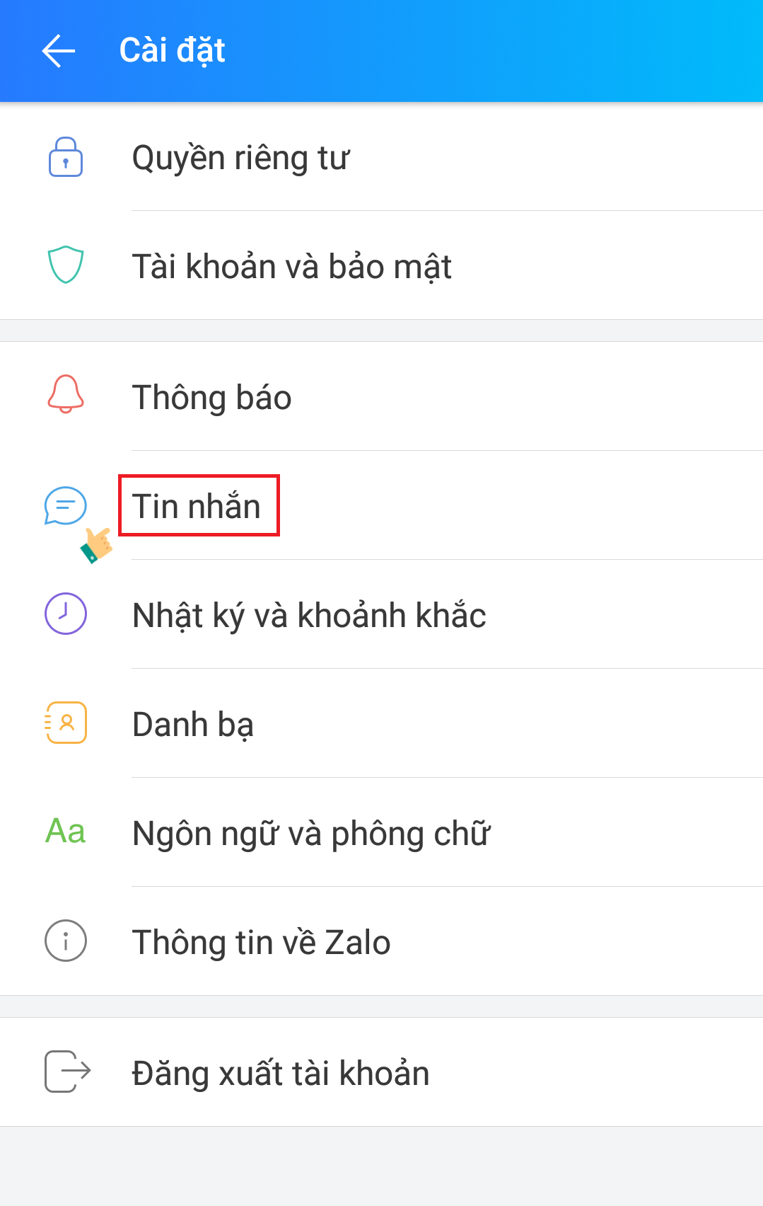 Trong vòng 1 nốt nhạc tất tần tật tin nhắn zalo được khôi phục