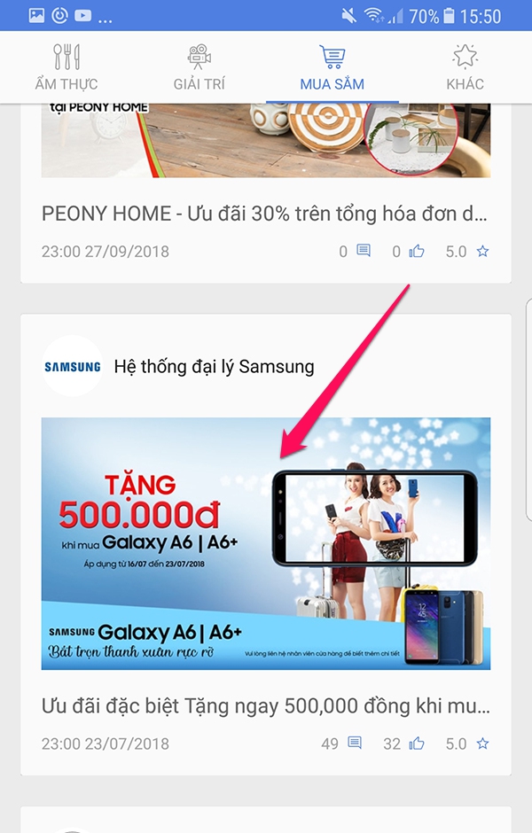 mua smartphone samsung giảm giá 