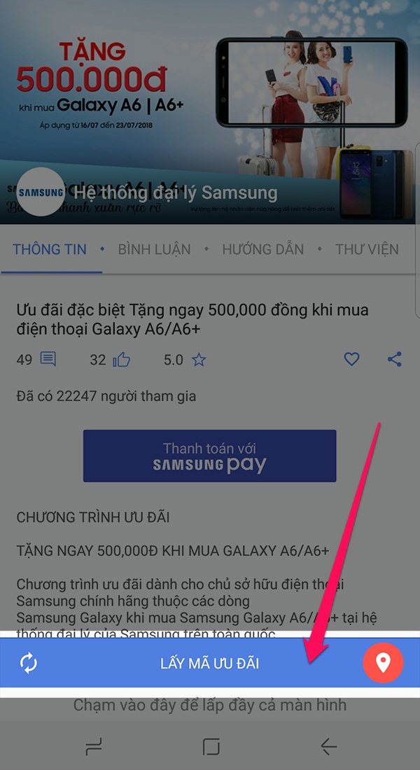 mua smartphone samsung giảm giá 
