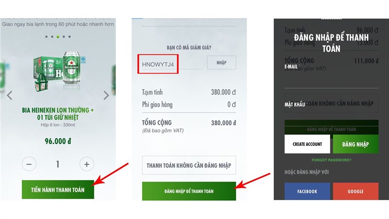Với 400 điểm tích lũy Grab thỏa thích uống bia lạnh cùng Heineken Now Từ ngày 09/07 đến 30/07/2018, khi là thành viên của Grab với điểm tích lũy từ 400 điểm trở lên sẽ nhận được mã khuyến mãi để đặt mua bia lạnh từ Heineken. Không chỉ vậy, bạn sẽ nhận được những phần quà ưu đãi cùng cam kết giao tận nơi chỉ trong 60 phút từ Heineken Now.