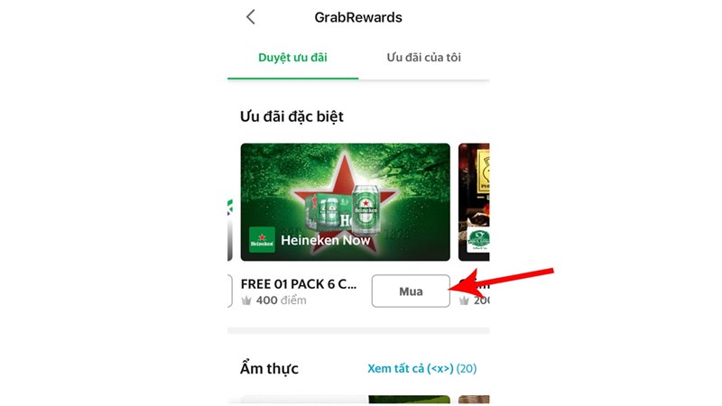 Với 400 điểm tích lũy Grab thỏa thích uống bia lạnh cùng Heineken Now Từ ngày 09/07 đến 30/07/2018, khi là thành viên của Grab với điểm tích lũy từ 400 điểm trở lên sẽ nhận được mã khuyến mãi để đặt mua bia lạnh từ Heineken. Không chỉ vậy, bạn sẽ nhận được những phần quà ưu đãi cùng cam kết giao tận nơi chỉ trong 60 phút từ Heineken Now.