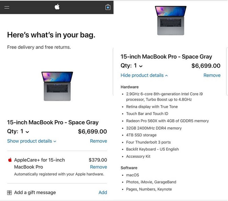 Macbook Pro 2018 trình làng: Core i9, RAM 32 GB, giá hơn trăm triệu - ảnh 4 Macbook Pro 2018 trình làng: Core i9, RAM 32 GB, giá hơn trăm triệu - ảnh 4