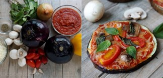 Pizza cà tím cho bạn giảm cân