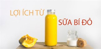 Lợi ích từ sữa bí đỏ với sức khỏe và sắc đẹp