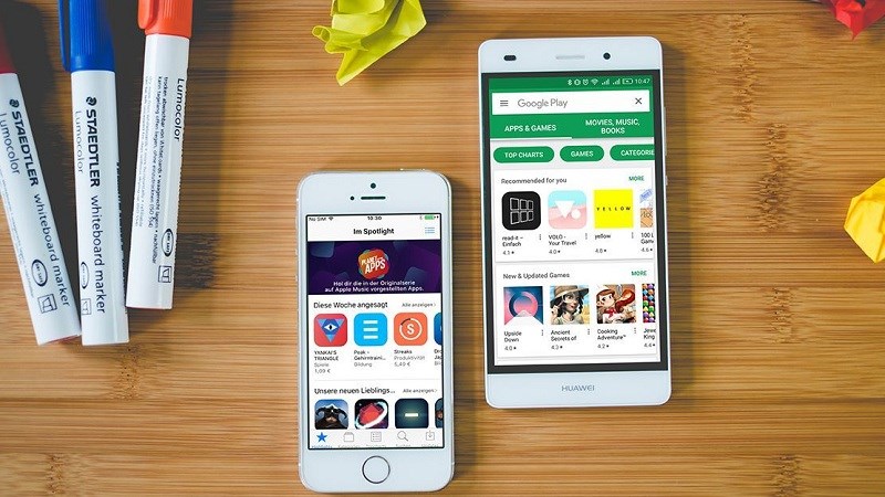 Số ứng dụng tải về ít hơn nhưng doanh thu App Store gấp đôi Google Play Số ứng dụng tải về ít hơn nhưng doanh thu App Store gấp đôi Google Play