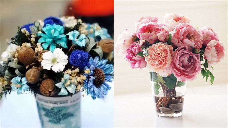 Nên dùng hoa khô hay hoa giả để trang trí nhà cửa?