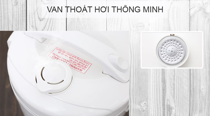 Van thoát hơi thông minh trên nồi cơm điện Panasonic giúp bạn bảo toàn dưỡng chất vốn có của gạo