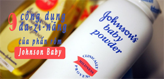 9 công dụng đa-zi-năng của phấn thơm Johnson Baby